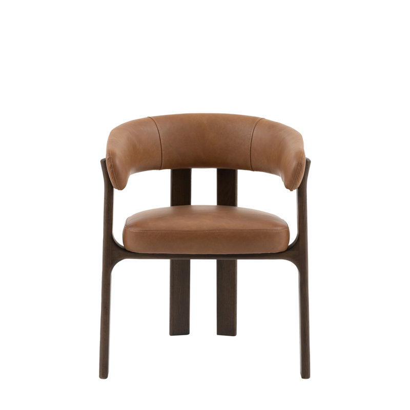 Polyester Blend Upholstered Accent, Brown