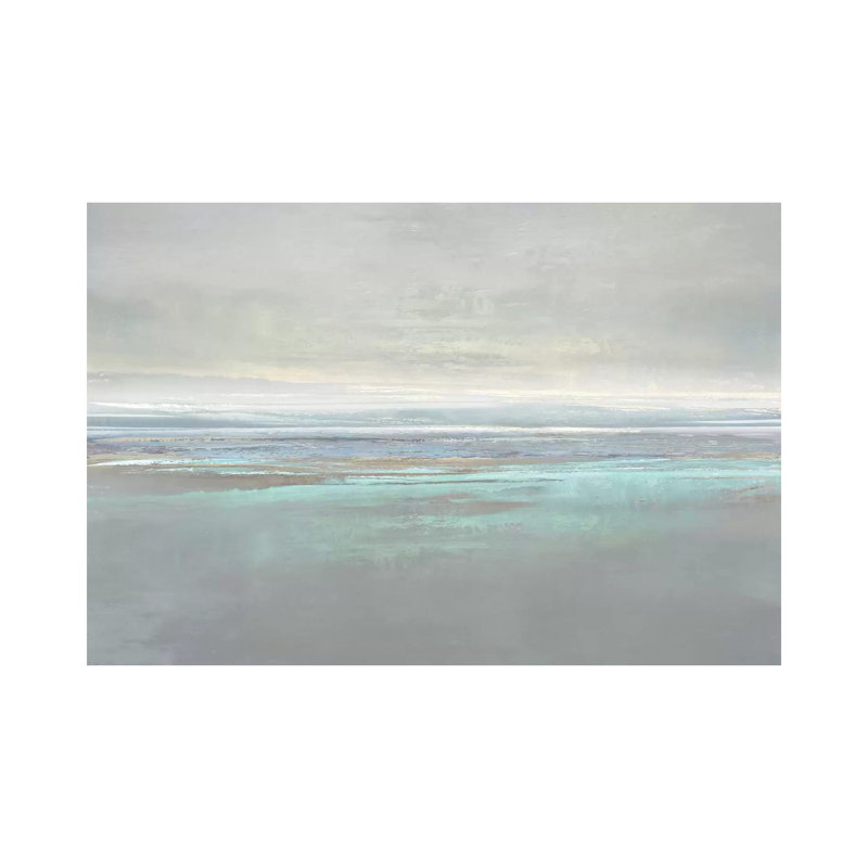 Aqua Reflectio by Jake Messina - Wrapped Canvas Painting, 66.04 cm H x 45.72 cm W
