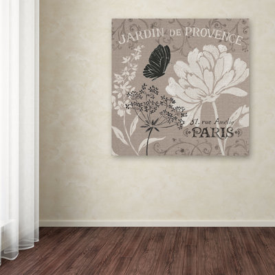 Jaanai «French Linen Garden III» par Daphne Brissonnet, impression sur toile tendue
