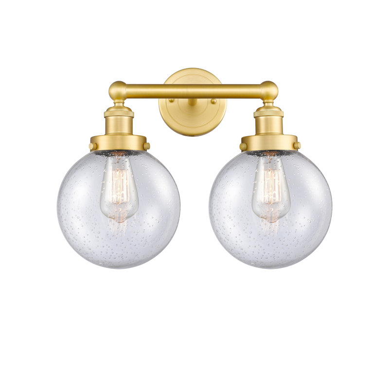 Alphonsa 2 - Light Dimmable Vanity Light, Satin Gold, Seedy