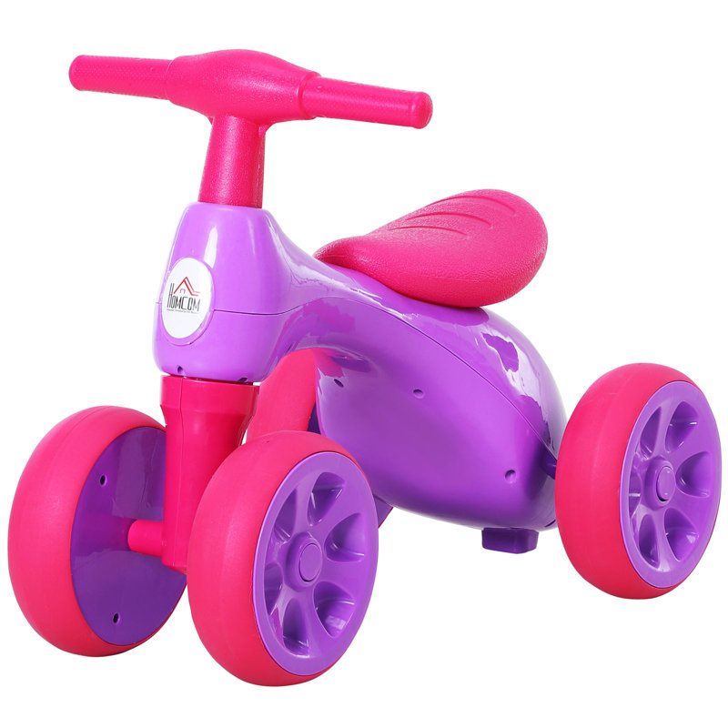 Alois Isabelle & Max 1 Seater Push/Pull Ride On, Pink/Yellow