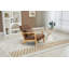 Chaise d'appoint Mid-Century moderne avec structure en bois, chaises de salon rembourrées avec coussin de taille, fauteuil de lecture pour véranda de chambre à coucher-1953144091-1953144094