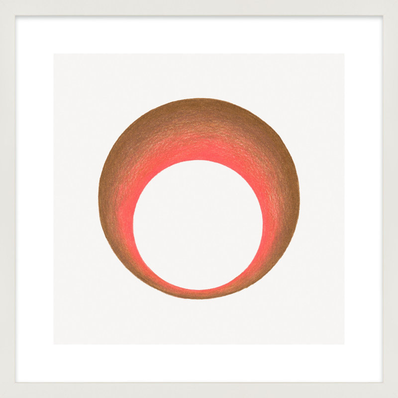Torus 4 par Katy Montica - reproduction de cadre photo, Blanc, H 30 po x l 30 po x P 1,25 po
