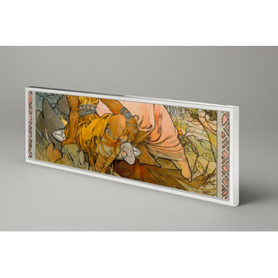 Chocolat Masson 1897 - Art nouveau, affiche rétro encadrée sur toile