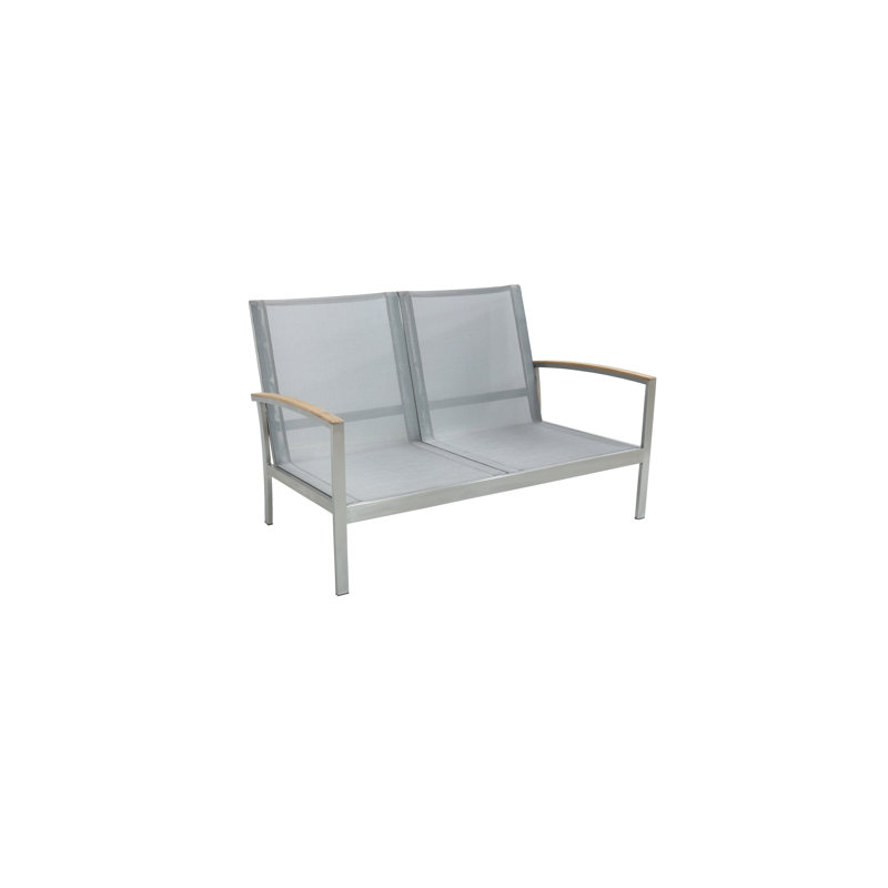 Avanti Stainless Steel Sling Outdoor Deep Seating 2 - Seater, Spa