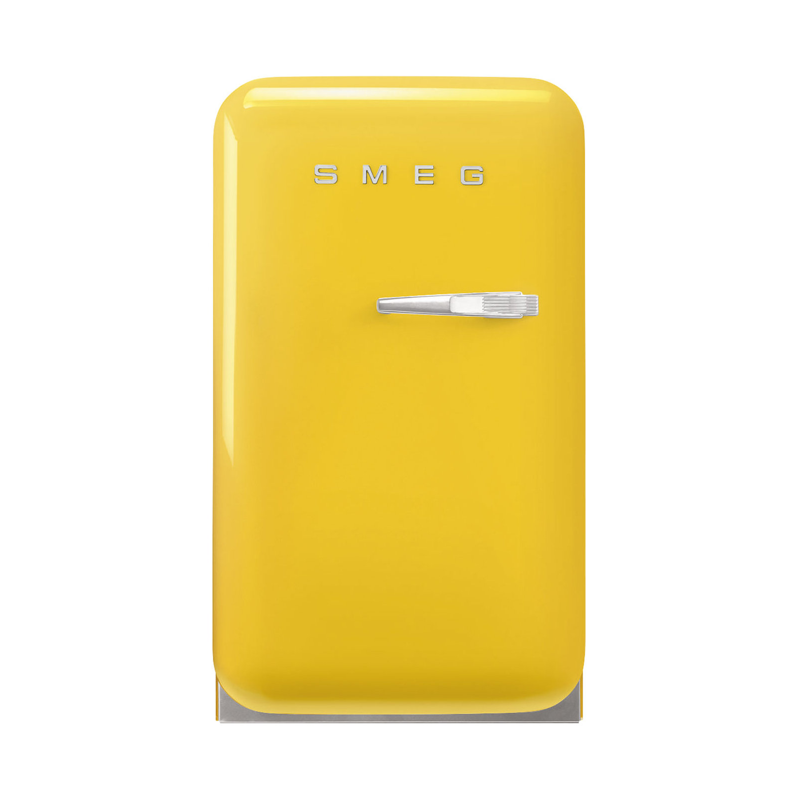 SMEG 50s Style Retro 1.2 cu. ft. Freestanding Mini Fridge, Left, Yellow