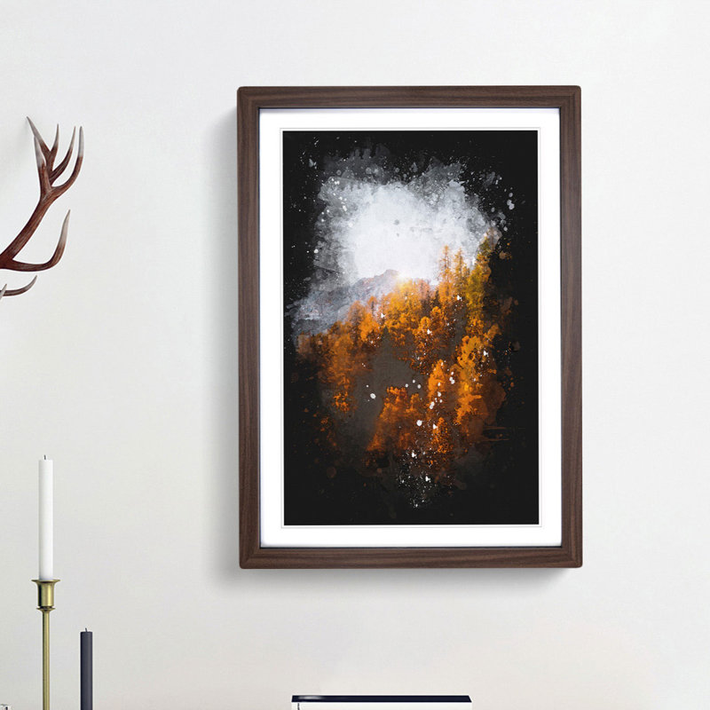 Golden Forest in Italy - Framed Print, Walnut Framed, 45cm H x 33cm W x 2cm D