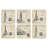 Postcard Sketches 6 Piece Coasters Set