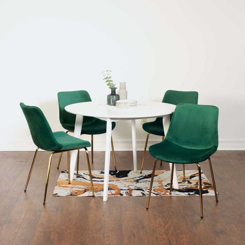 Ensemble de salle à manger 5 pièces Aufurr, Vert