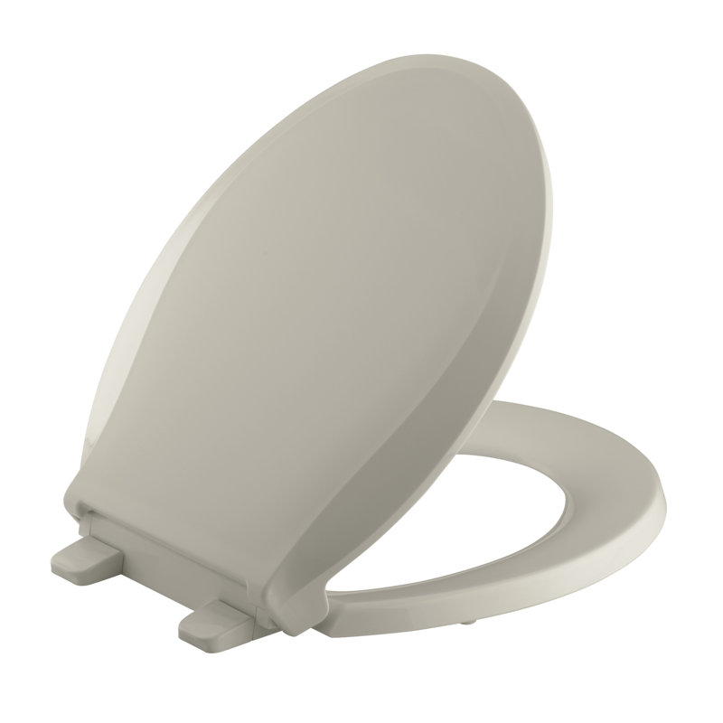 Cachet® Quiet-close™ Round-front Toilet Seat, Almond, Non Ready Latch