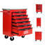 6 tiroirs, chariot à outils à roulettes, rangement en métal, volants, freins de stationnement, verrouillage à clé, glissières de tiroir d'une capacité de 15 kg, poignée à tirer, chariot de mobilité, atelier de réparation, verrouillable, amovible, --1259799620