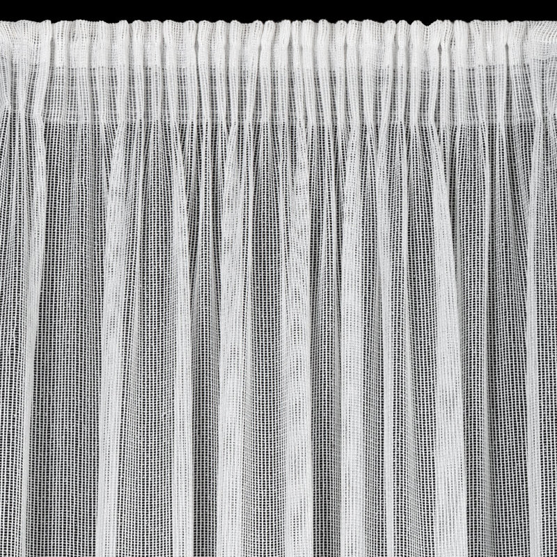 Kim Sheer Curtain Single Panel, White