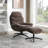 Hearl Swivel Lounge Chair With Ottoman-1319403118