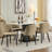 Wooden Dining Chairs Set of,Modern Fabric Upholstered Dining Room Chair, Large Dining Room Kitchen Chairs with High Back and Deep Seat-118036637-118036633