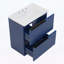 Meuble-lavabo autoportant de 30 pouces avec lavabo en céramique, tiroirs pleine extension et conception cannelée-144830900