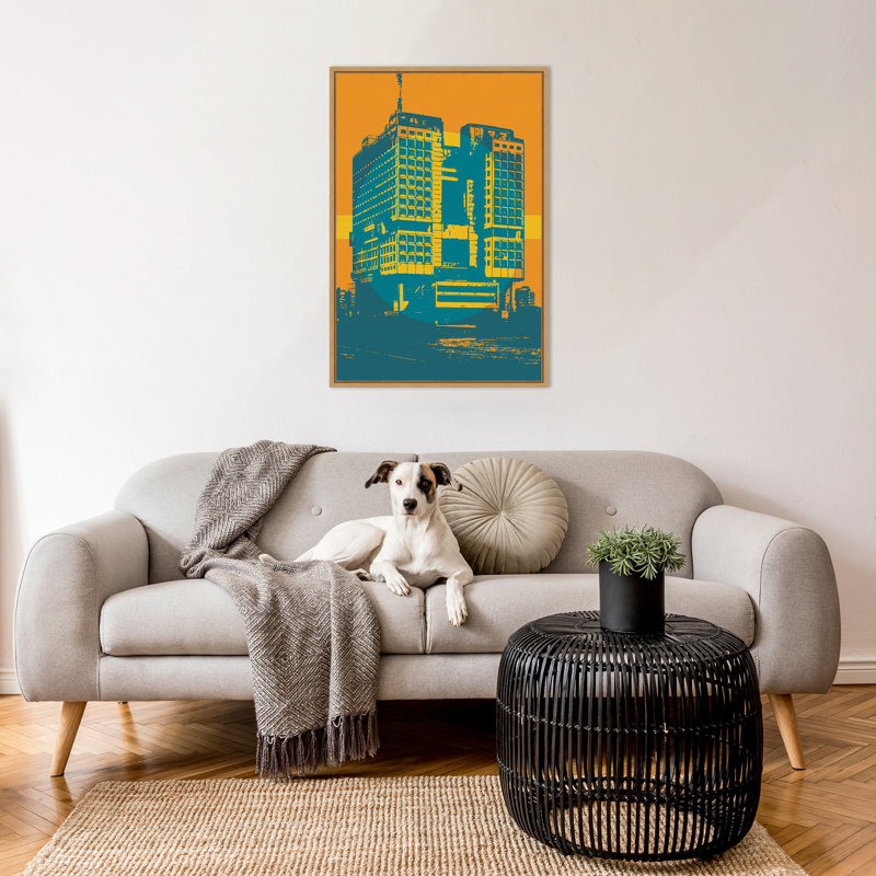 "Architecture IV" par Gary William, reproduction d'art sur toile encadrée, H 33 po x l 23 po