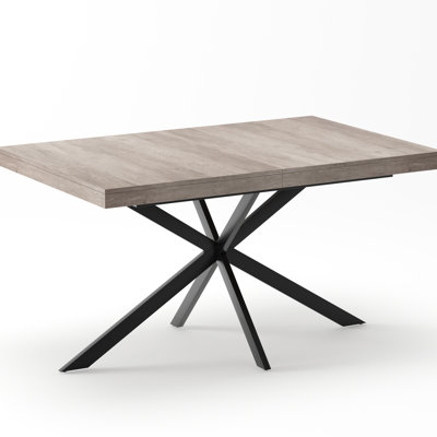55.11" - 70.86" Retro Rectangular Stretch Dining Table, Grey, Center, Storage, Ideal For At Home With Colleagues Grey 70.86", Center And Kitchen Livin