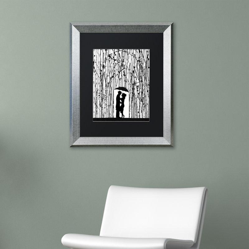 Reproduction d'art sur toile encadrée par Henry, H 20 po x l 16 po x P 0,5 po, Noir, Cadre brun
