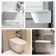 Wall Hung Toilet with Bidet Built in, Warm Water, Heated Seat, Elongated Smart Toilet Wall Mounted with Tank