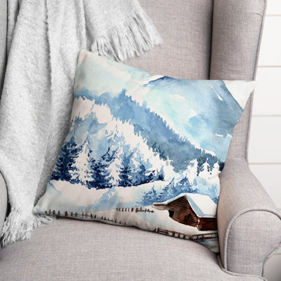  Housse de coussin et insert en forme d'aquarelle