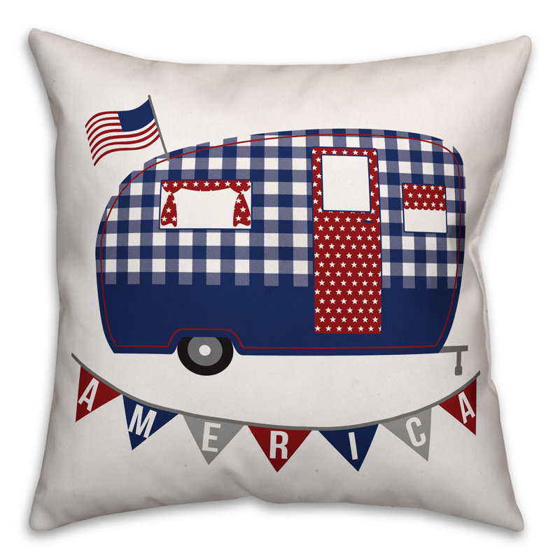 Patriotic Reversible Throw Pillow