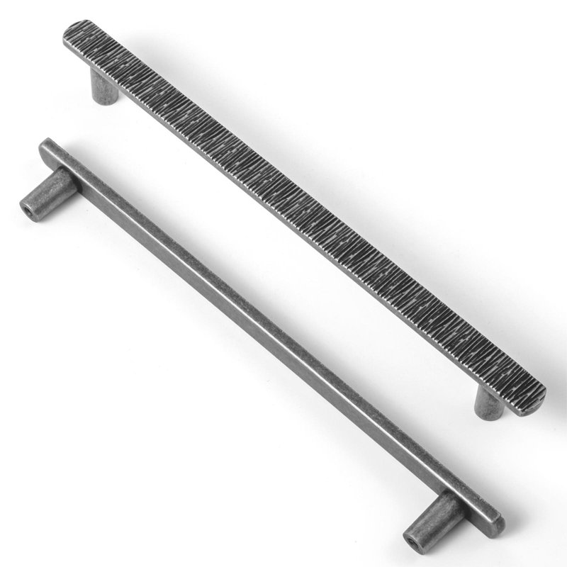 Multipack de poignées de barre de nouveauté irrégulières, 7 19/32", Argent antique