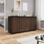 Buffet 4 portes en bois avec prise de courant-130171686