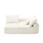 Fauteuil beige à deux chenilles - Matériau de revêtement spacieux et confortable-1857510385-1857510387