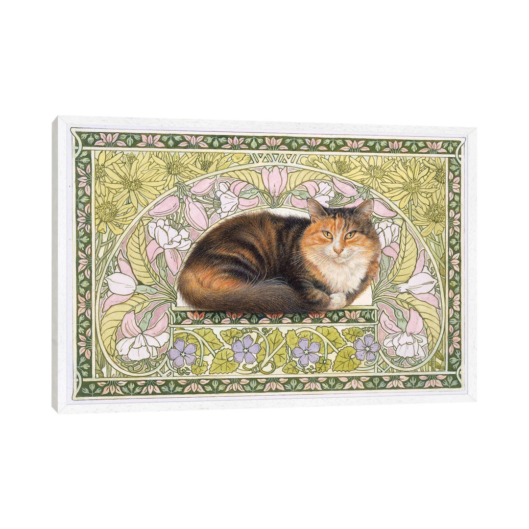 Jemima In Art Nouveau von Ivory Cats - Gallery-Wrapped Canvas Giclée on Canvas