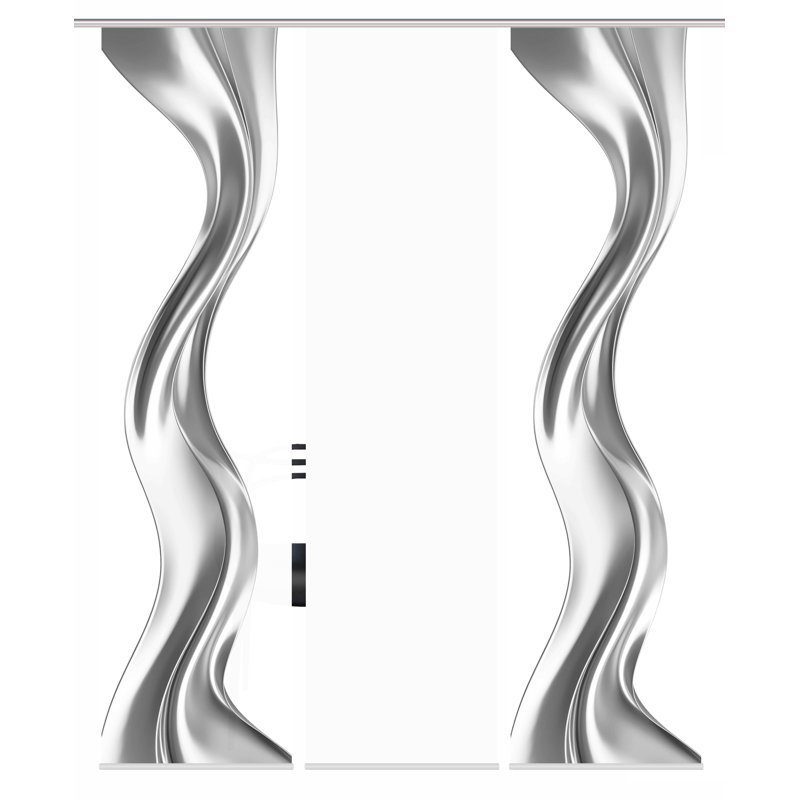 Room Darkening Sliding Panel, Silver colors