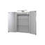 600mm W 766mm H Surface Frameless Medicine Cabinet Mirror 2 Adjustable