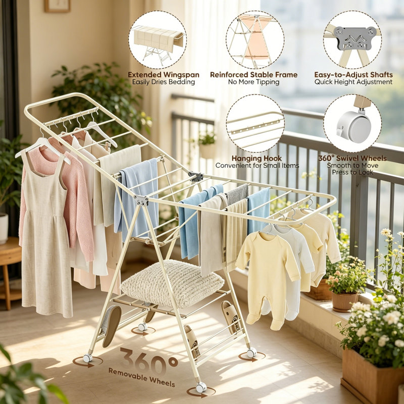 170cm Portable Wardrobe