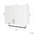 Bathroom Wall Cabinet, Adjustable Shelf, Towel Bar, 5 Hooks, White, Particle Board, , Bathroom, Kitchen, Storage White Over Toilet Cabinet - 15mm Board 3mm 31.45*12.13*30.04in