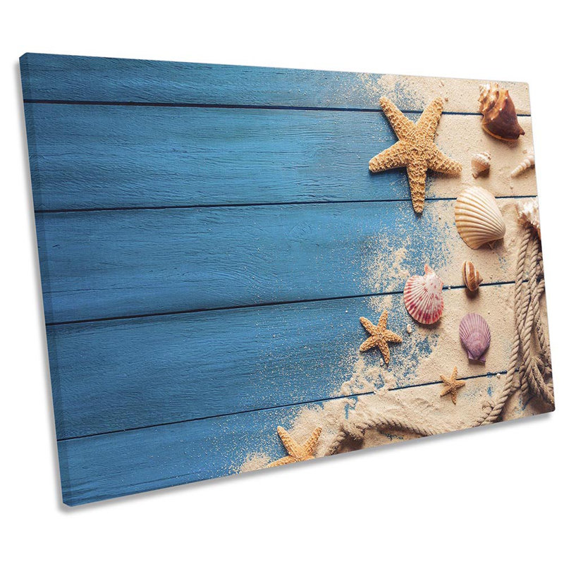 Seaside Beach Sand - Wrapped Canvas Print, 30.5cm H x 45.7cm W x 2cm D