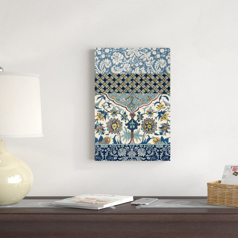 «Bohemian Tapisserie IV», peinture sur toile, H 18 po x l 12 po