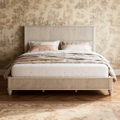 Sturdy and Stylish Solid Wood Milsap Frame with Headboard for Ultimate Comfort