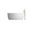Dove 67.12'' L Freestanding Soaking Bathtub