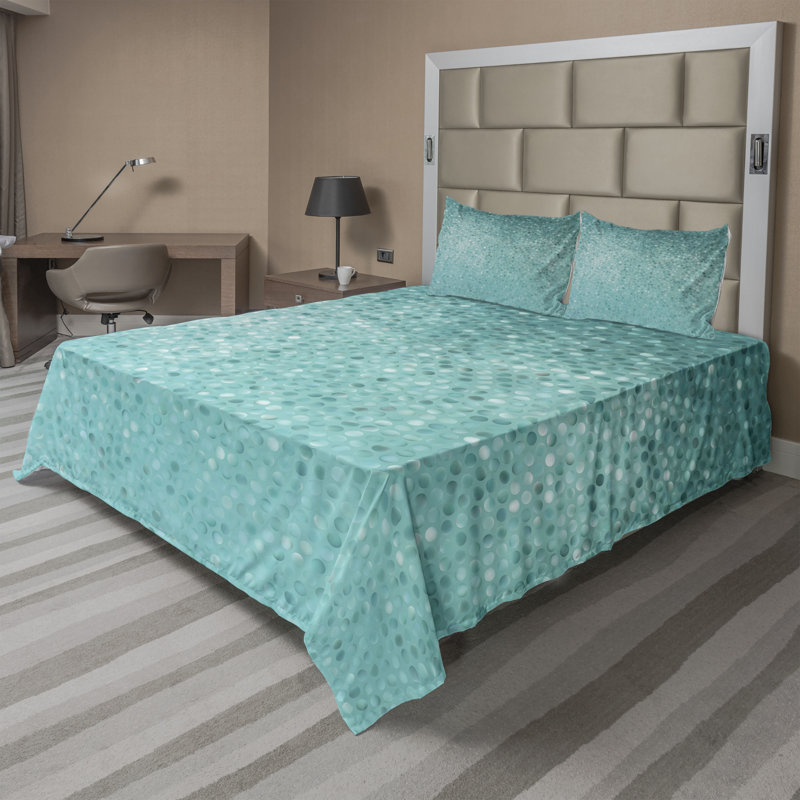 Microfiber Floral Sheet Set, Full Sheet Set + Fitted Sheet + 2 Pillowcases