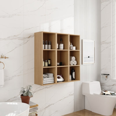 Combinaison de tablettes de rangement murales de 36 pouces, convenant à une petite salle de bain, bureau, salle de rangement