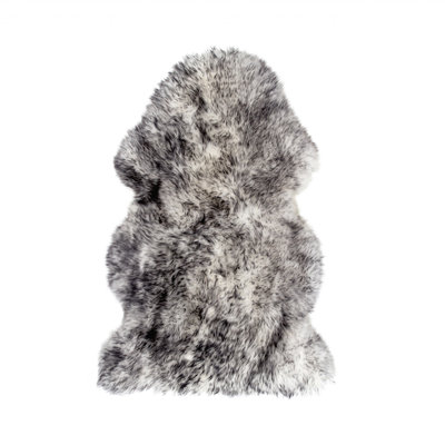 Gradient Gray Single Sheepskin - Area Rug