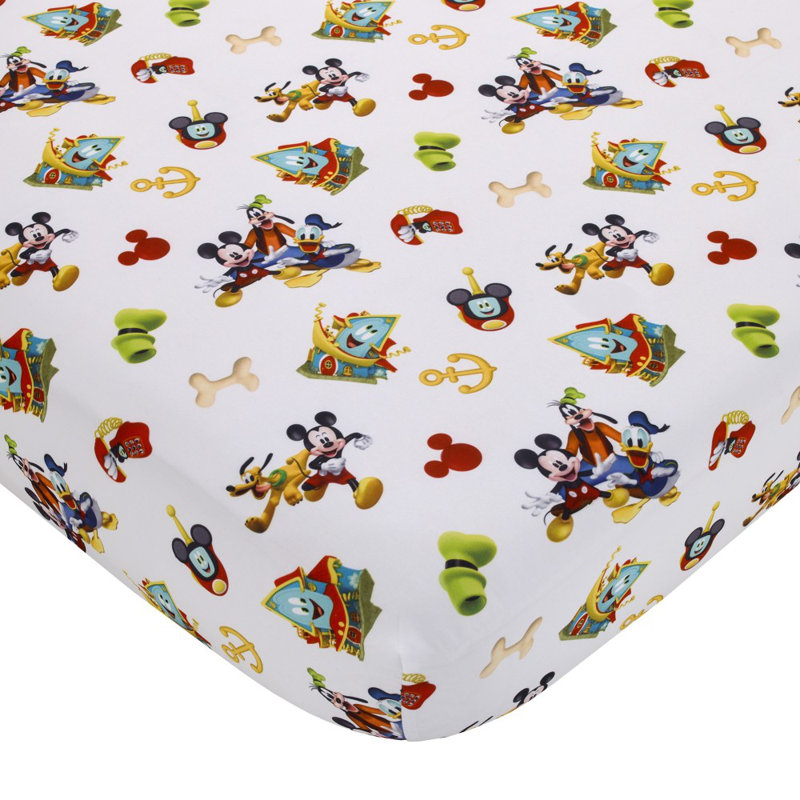 Disney Mickey Mouse Funhouse Crew 2 Piece Toddler Sheet Set