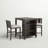 Alonzo 2 - Person Solid Wood Solid Wood Top Four Leg Dining Set