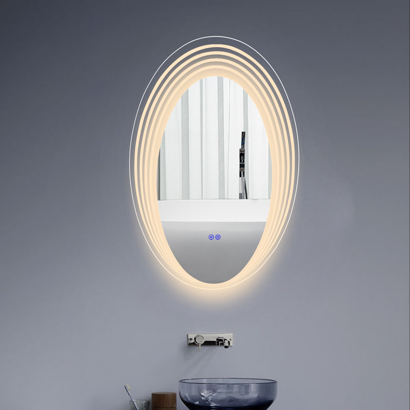 Contemporary Oval Wall Mirror