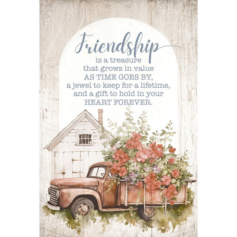 Art mural de table Friendship Is A Treasure