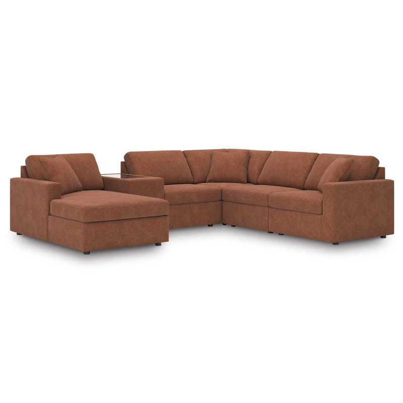 Canapé modulaire 6 pièces avec méridienne Modmax, Orienté à gauche (vu de face)
