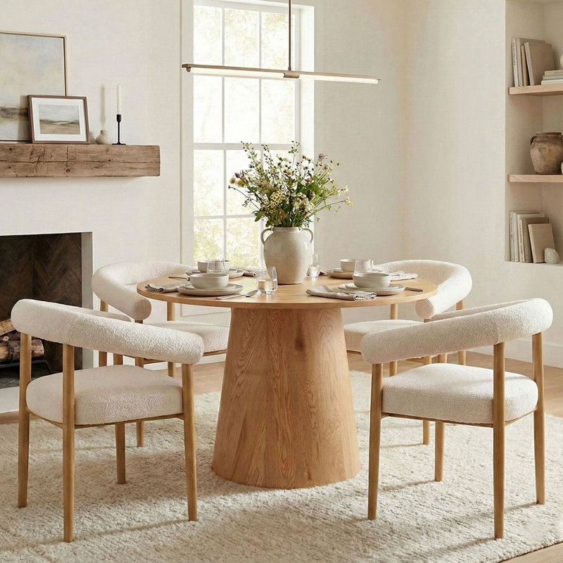 Solaze 5-Pieces Round Dining Table Sets