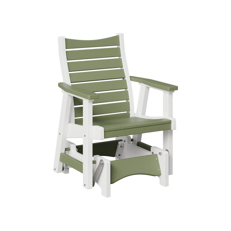 Fauteuil oscillant berlinois Berlin Premium Bristol, Sauge/blanc