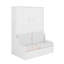 Grand lit escamotable avec coussin-653909399
