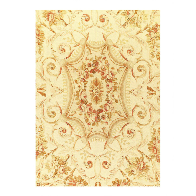 Oriental Area Rug in Beige