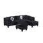 Canapé modulaire rembourré 3 pièces Brogel-1801078516